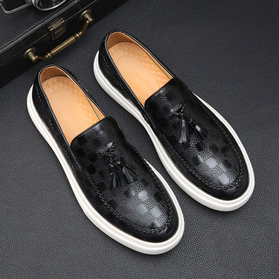 Nathan | Embossed Texture Loafers