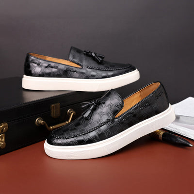Nathan | Embossed Texture Loafers